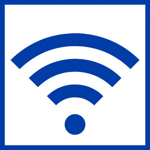 Technology Group Icon (wifi bars in blue)